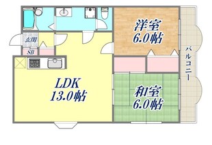 フォルチューナ芦屋の物件間取画像